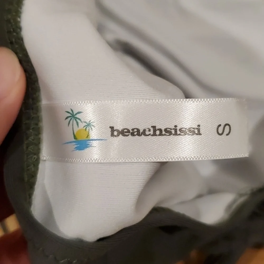 Beachsissi‎ green bikini bathing suit NWT